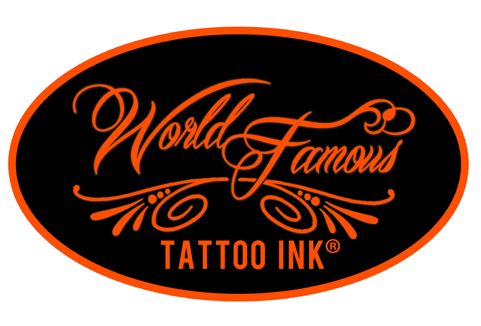 World famous. World famous логотип. Тату краска лого. World famous Tattoo Ink эмблема. Краска краска для тату логотип.